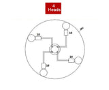 Multiple Rod Wrought Iron Chandelier for Living Room Vintage Lights Industrial Loft Nordic Home Lighting Fixtures