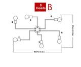 Multiple Rod Wrought Iron Chandelier for Living Room Vintage Lights Industrial Loft Nordic Home Lighting Fixtures