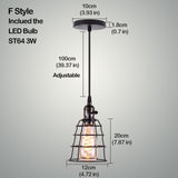 Nordic Pendant Lights Iron Minimalist Loft Cage Pyramid Pendant Lamp Modern Industrial Metal Hanging Lamp Parlor E26 E27 LED NEW