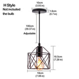 Nordic Pendant Lights Iron Minimalist Loft Cage Pyramid Pendant Lamp Modern Industrial Metal Hanging Lamp Parlor E26 E27 LED NEW