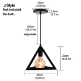Nordic Pendant Lights Iron Minimalist Loft Cage Pyramid Pendant Lamp Modern Industrial Metal Hanging Lamp Parlor E26 E27 LED NEW