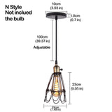 Nordic Pendant Lights Iron Minimalist Loft Cage Pyramid Pendant Lamp Modern Industrial Metal Hanging Lamp Parlor E26 E27 LED NEW