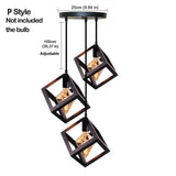 Nordic Pendant Lights Iron Minimalist Loft Cage Pyramid Pendant Lamp Modern Industrial Metal Hanging Lamp Parlor E26 E27 LED NEW