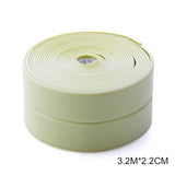 3.2 Meters Bathroom Shower Sink Bath Sealing Strip Tape White PVC Self adhesive Waterproof Wall sticker for Bathroom Kitchen