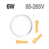 LED Panel Lamp LED Ceiling Light 48W 36W 24W 18W 13W 9W 6W Down Light Surface Mounted AC 85-265V Modern Lamp For Home Lighting