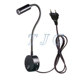 Three styles1W 3W LED Hoses Wall Lamp Flexible Home Hotel Bedside Reading Lamp Wall Light Modern Fashion Book Lights  LED Bulbs